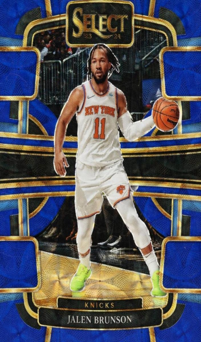 2023 Panini Select Basketball Blue Scope Jalen Brunson #7 PSA 10