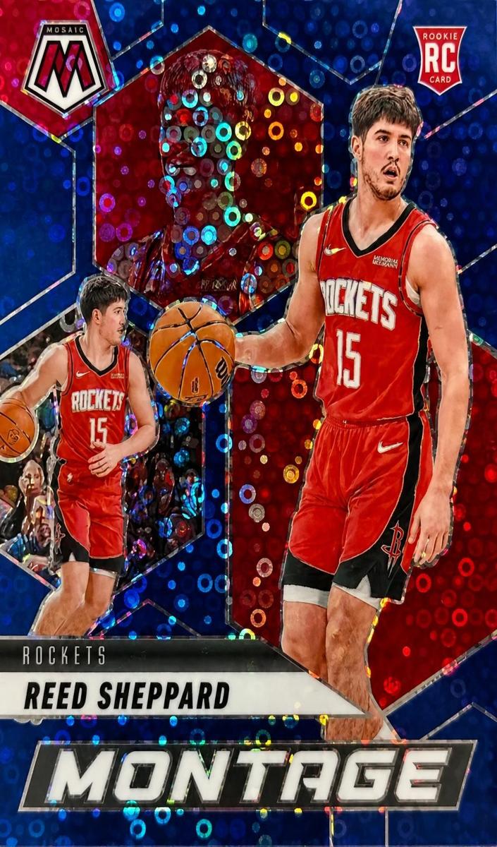 2024 Panini Mosaic Basketball Fast Break Blue Reed Sheppard #16