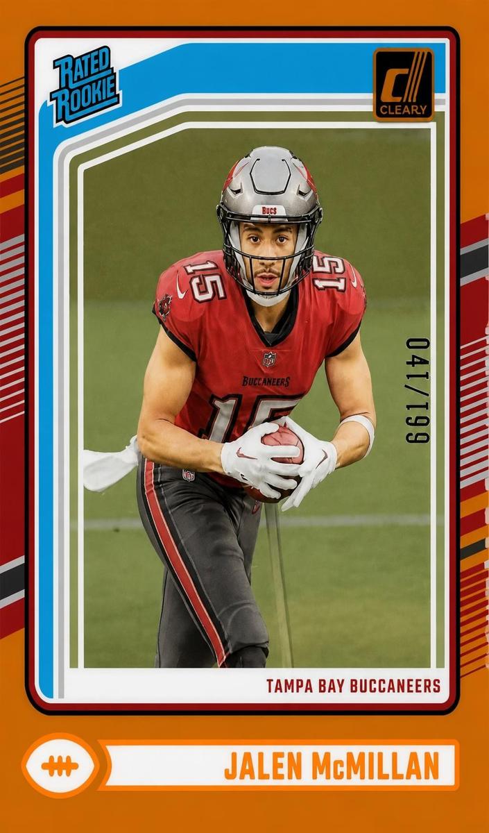 2024 Panini Clearly Donruss Football Orange Jalen McMillan #79
