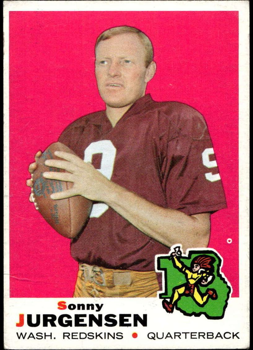1969 Topps Football Sonny Jurgensen #227 PSA 7.5