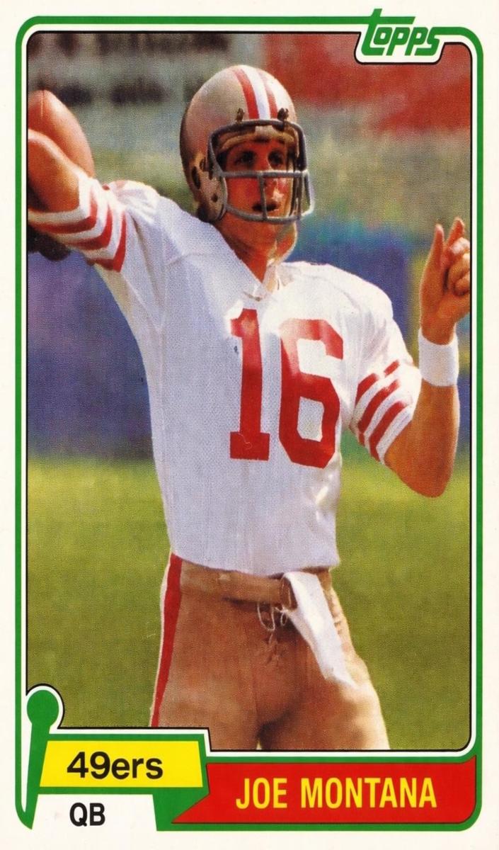 1981 Topps Football Joe Montana #216 PSA 8.5
