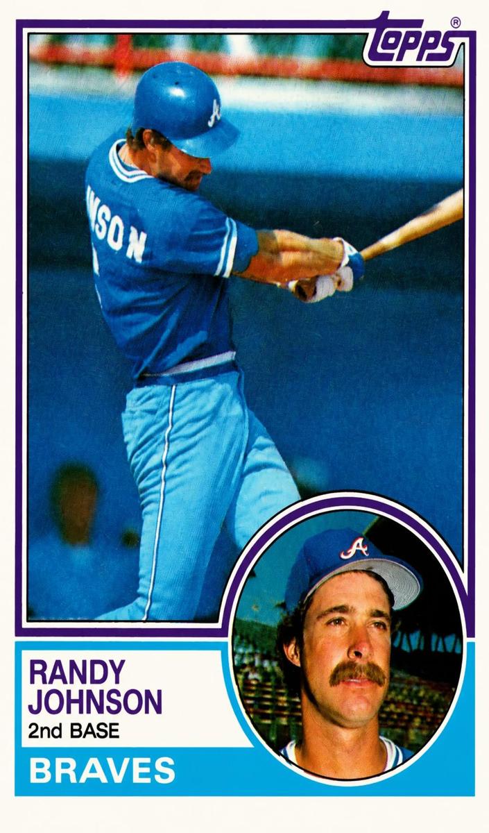 1983 Topps Baseball Randy Johnson #596