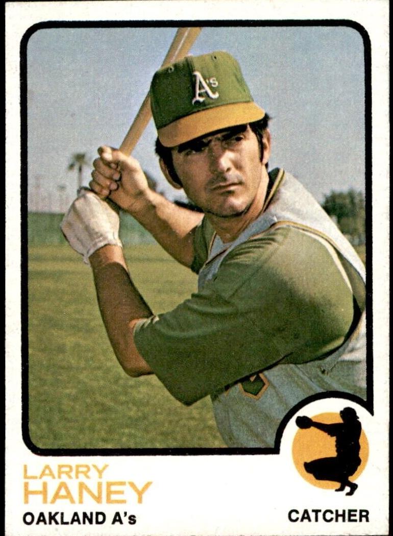 1973 Topps Baseball Larry Haney #563 PSA 9