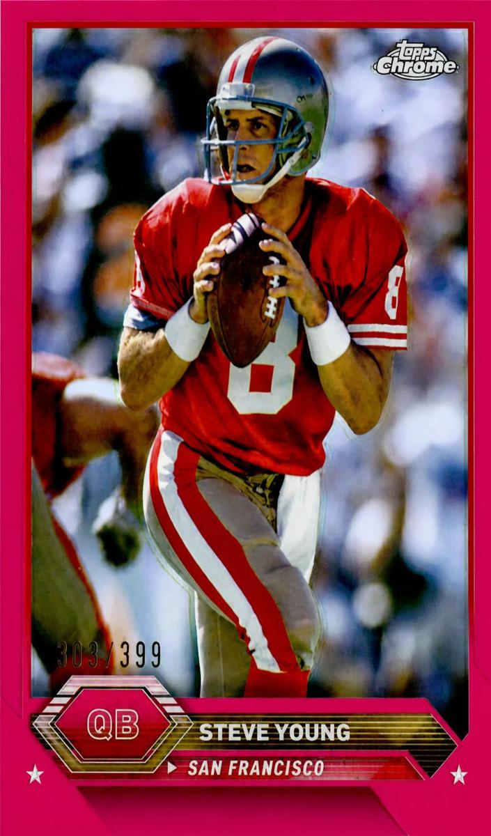 2023 Topps Composite Football Magenta Refractor Steve Young #49