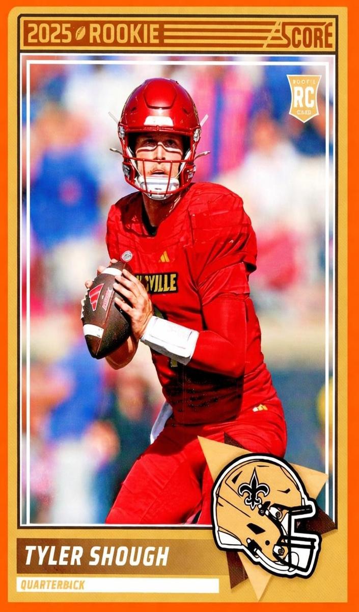 2025 Panini Score Football Orange Tyler Shough #71