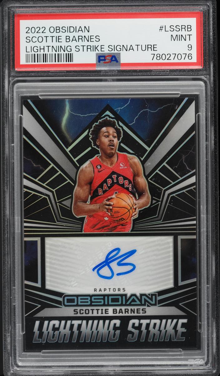 2022 Panini Obsidian Basketball Scottie Barnes #LS-SRB PSA 9