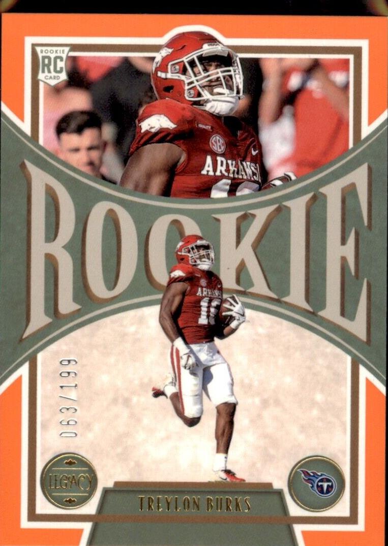 2022 Panini Legacy Football Orange Treylon Burks #155 CGC 9.5