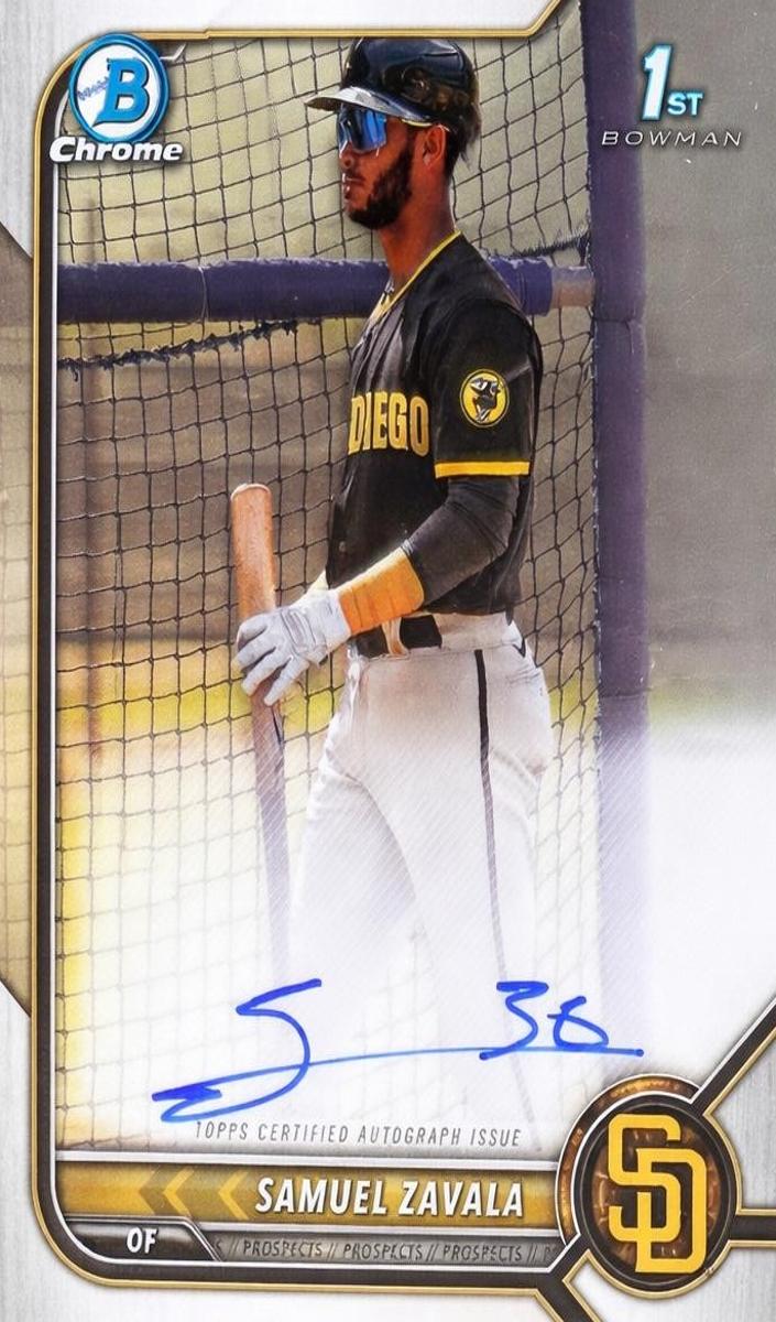 2022 Bowman Chrome Prospects Baseball Samuel Zavala #CPA-SZ PSA 9