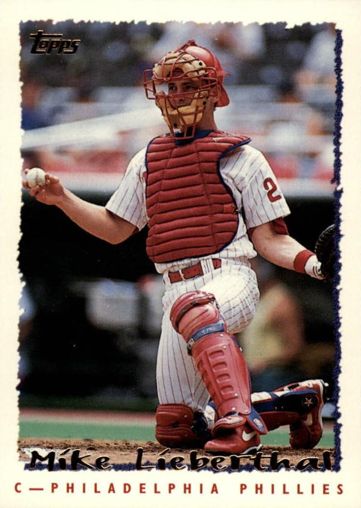 1995 Topps Baseball Mike Lieberthal #554