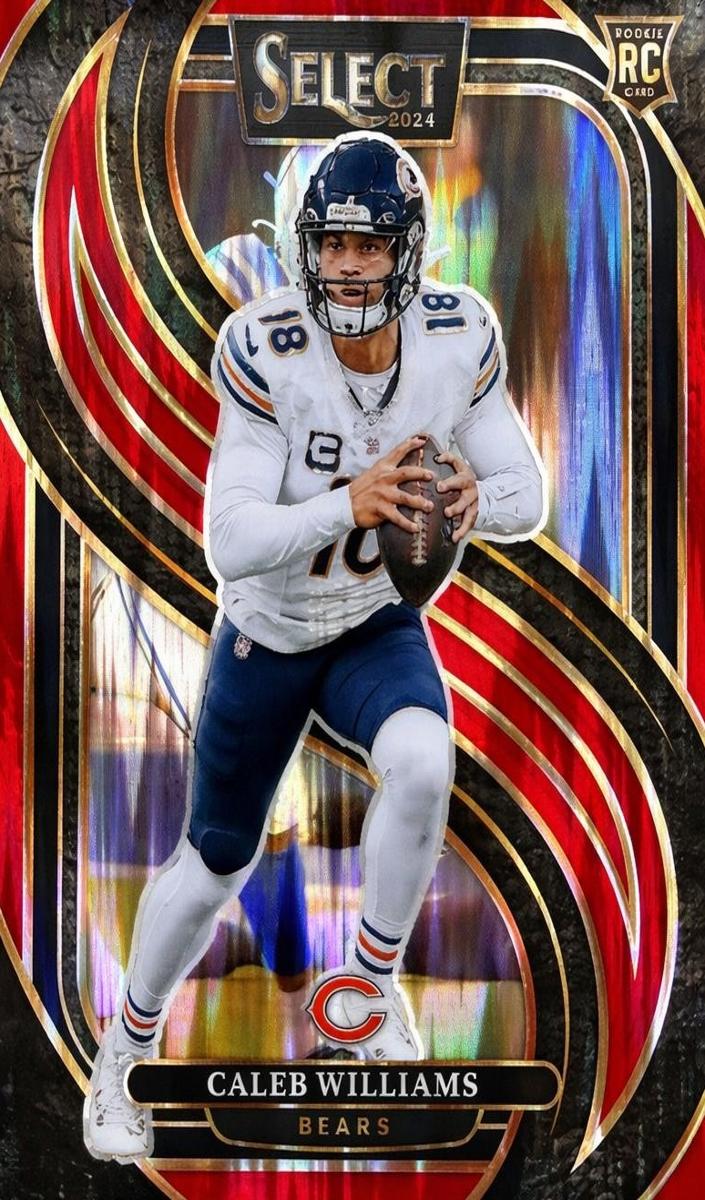 2024 Panini Select Football Red Shock Caleb Williams #114