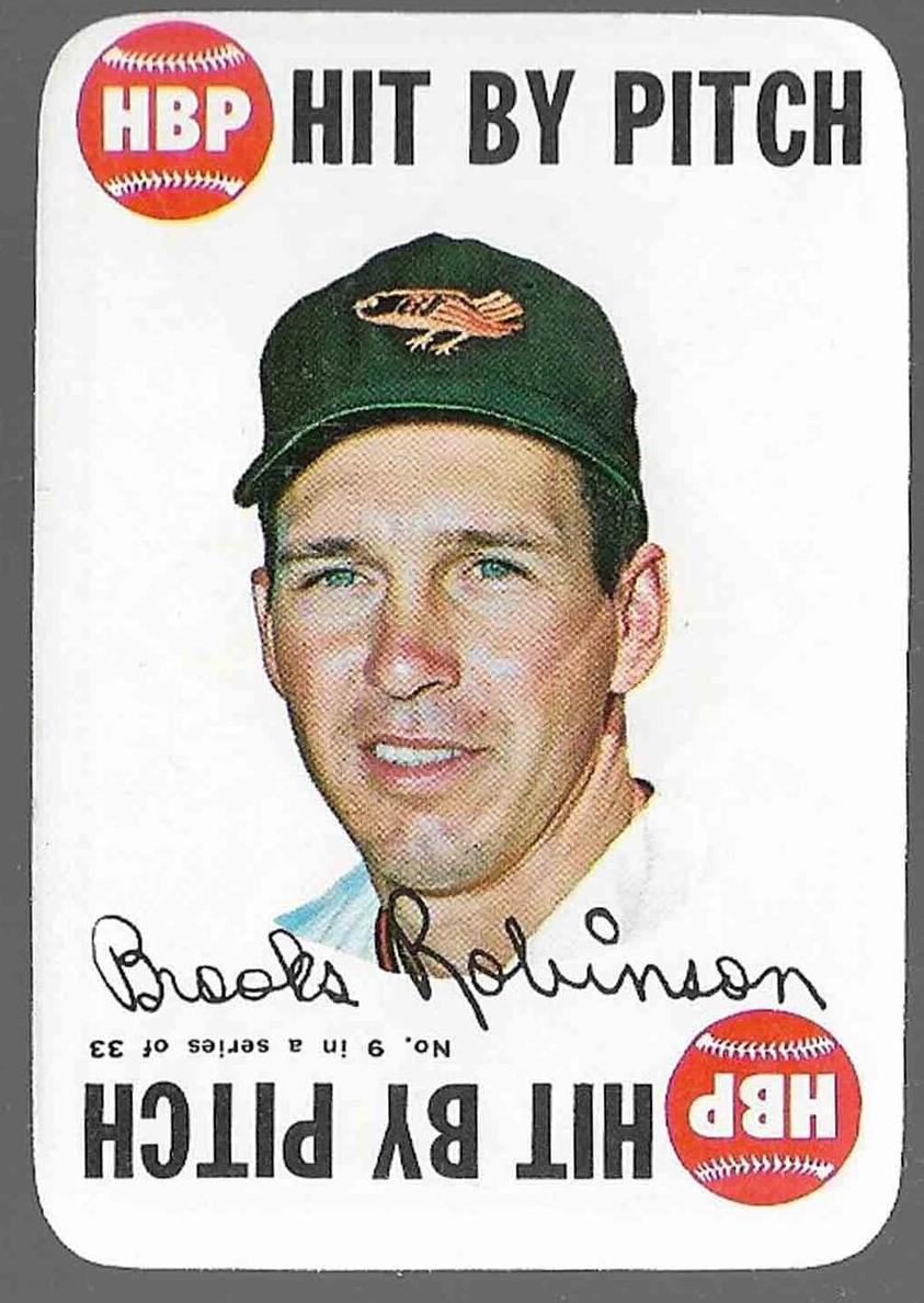 1968 Topps Game Baseball Brooks Robinson #9 PSA 6.5
