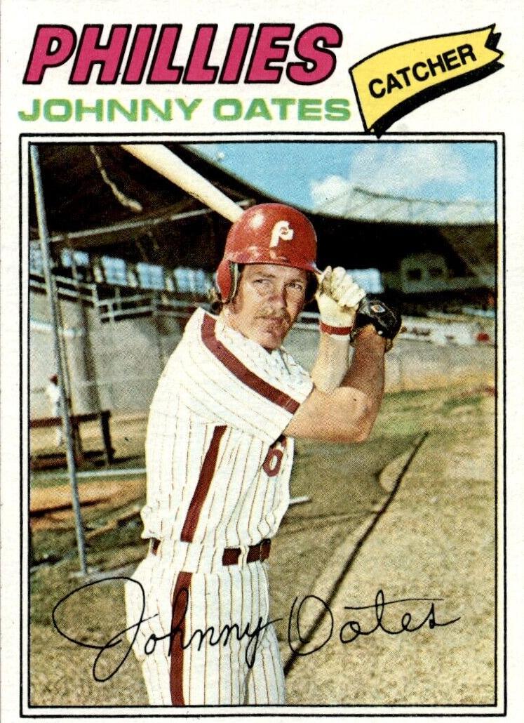 1977 Topps Baseball Johnny Oates #619 PSA 8.5