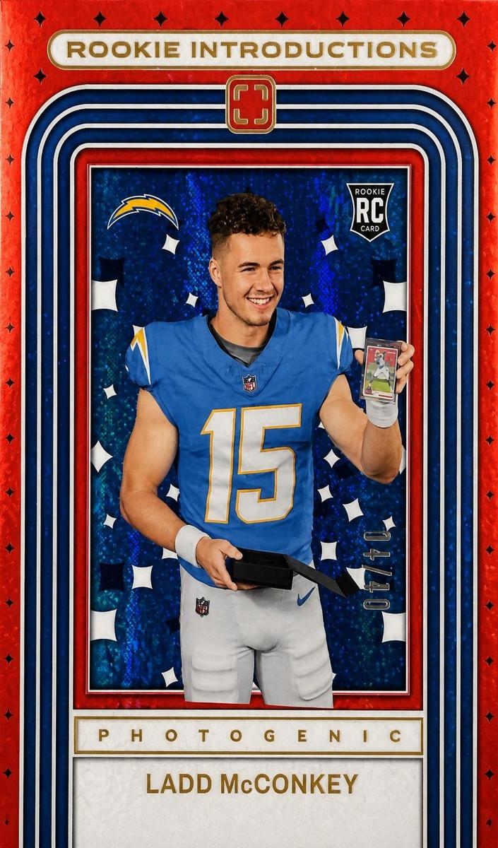 2024 Panini PhotoGenic Football Red Ladd McConkey #3