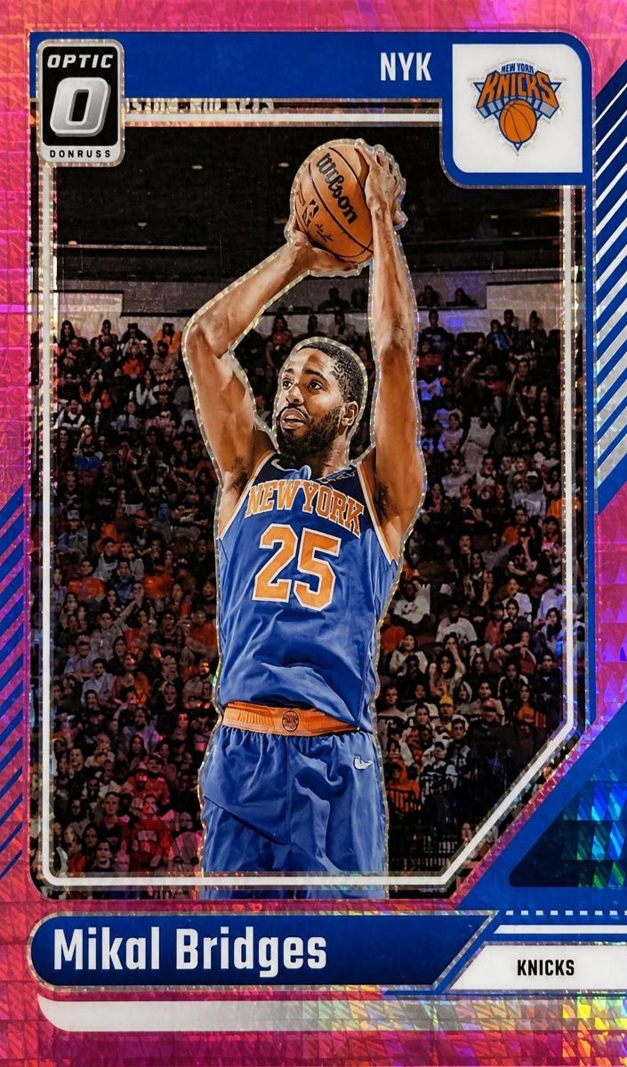 2024 Donruss Optic Basketball Hyper Pink Mikal Bridges #217
