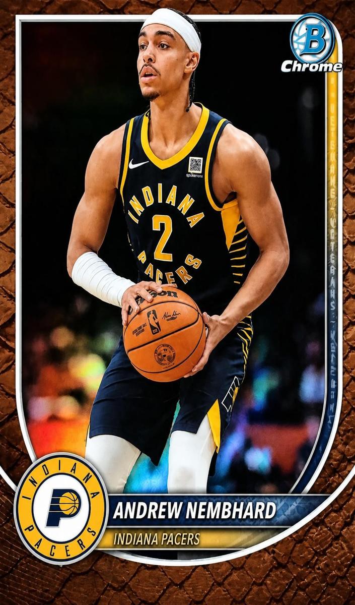 2025 Bowman Basketball Reptilian Gold Refractor Andrew Nembhard #BCV-163