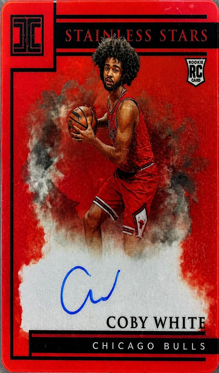2019 Panini Impeccable Basketball Red Coby White #ST-CBW