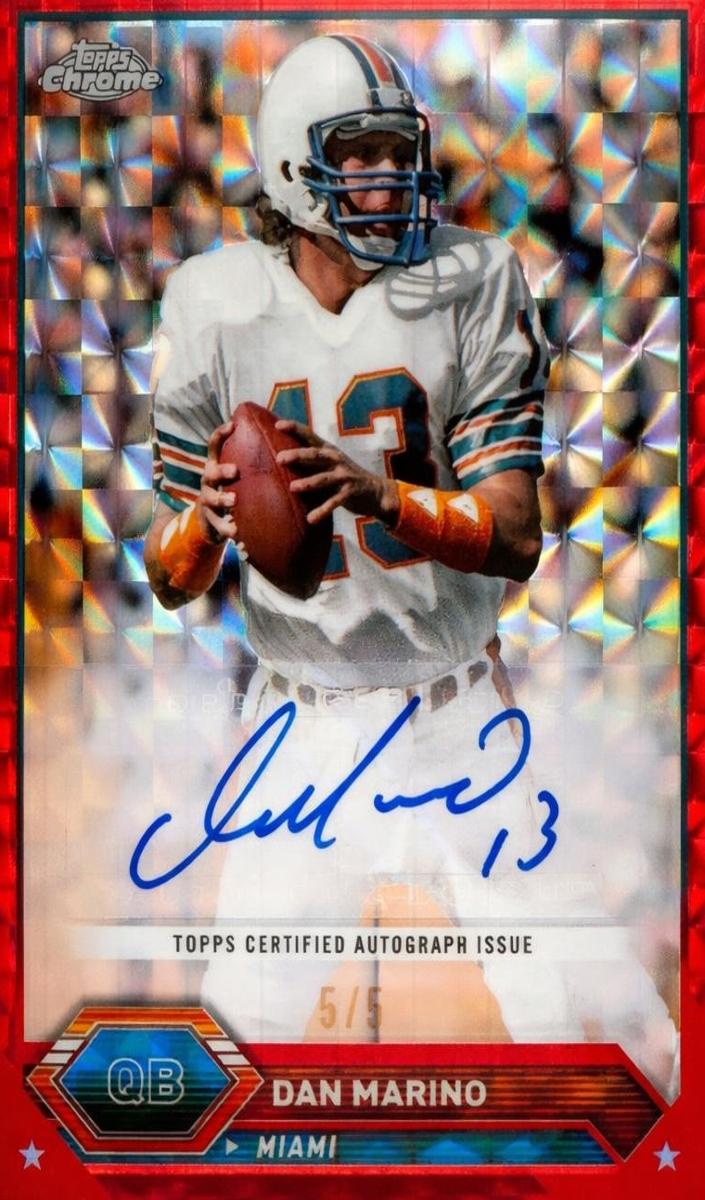 2023 Topps Composite Football Geometric Red Dan Marino #TCA-DMA PSA 8.5
