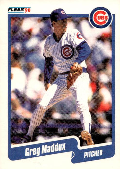 1990 Fleer Baseball Greg Maddux #37 PSA 9