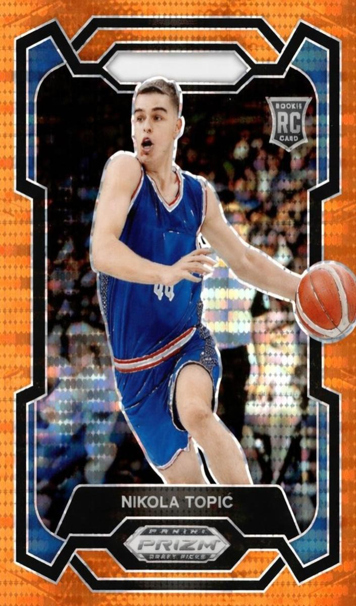 2024 Panini Prizm Draft Picks Basketball Orange Pulsar Nikola Topic #10