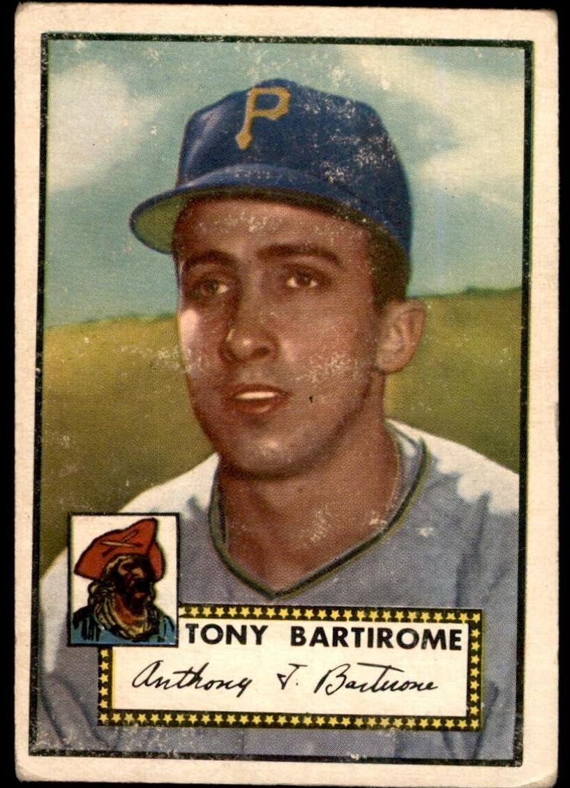 1952 Topps Baseball Tony Bartirome #332