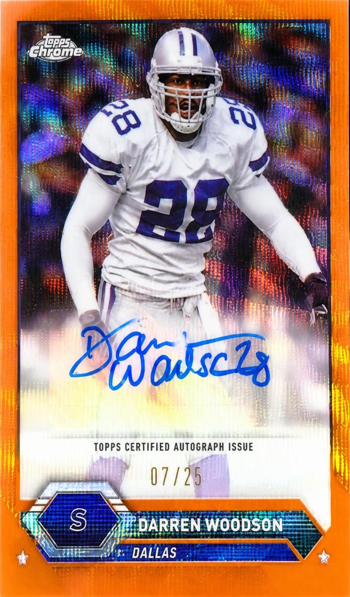 2023 Topps Composite Football Orange Wave Refractor Darren Woodson #TCA-DW
