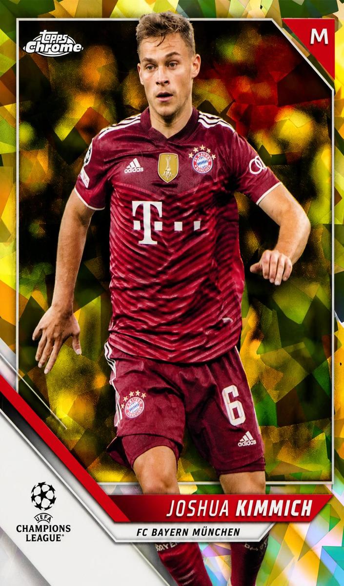 2021 Topps Chrome Sapphire UEFA Champions League Soccer Yellow Joshua Kimmich #84
