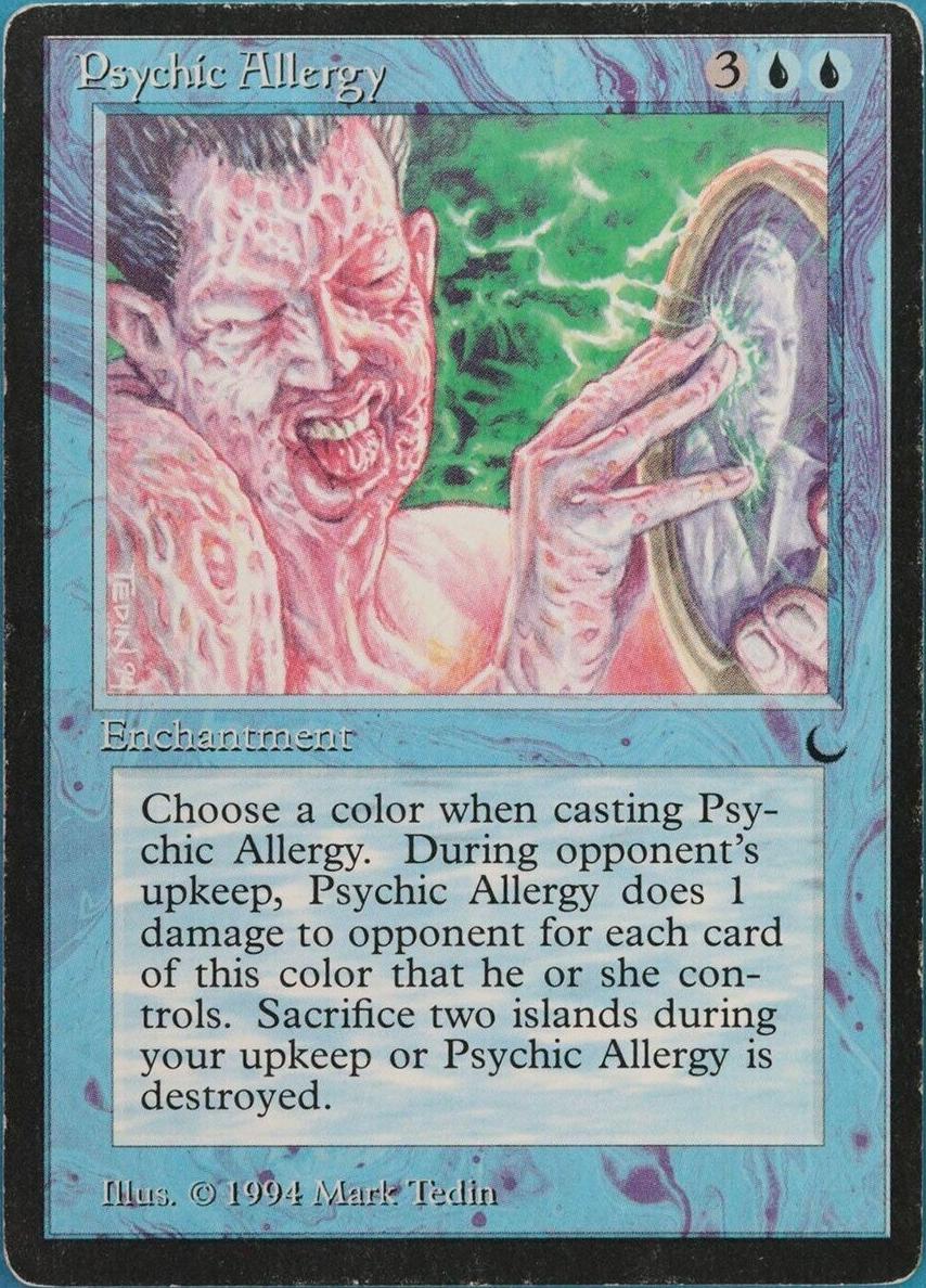 1994 Magic The Gathering The Dark Psychic Allergy #NNO CGC 9