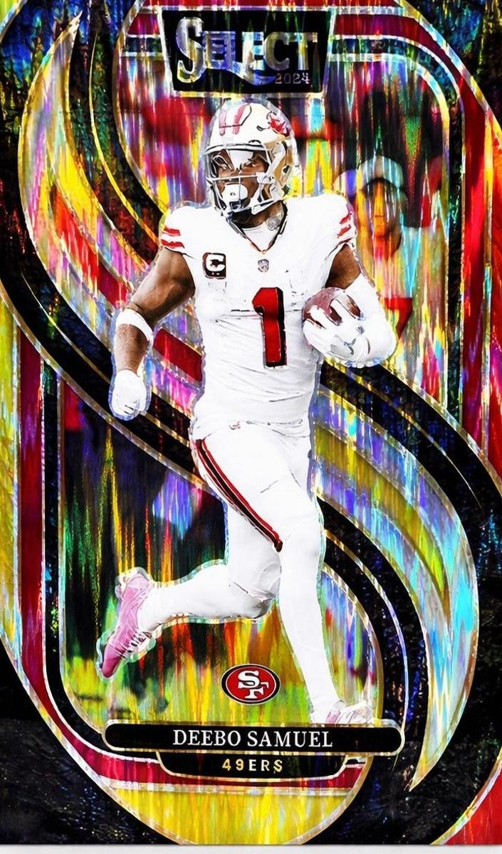 2024 Panini Select Football Red and Yellow Shock Deebo Samuel #146