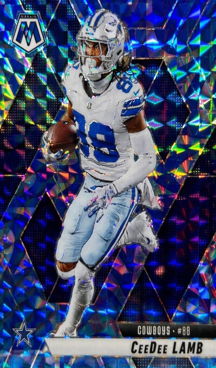 2025 Panini Mosaic Football Reactive Blue CeeDee Lamb #209 PSA 10