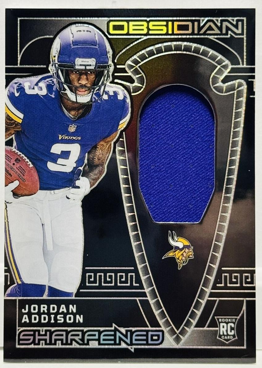 2023 Panini Obsidian Football Jordan Addison #SSW-JAD PSA 9