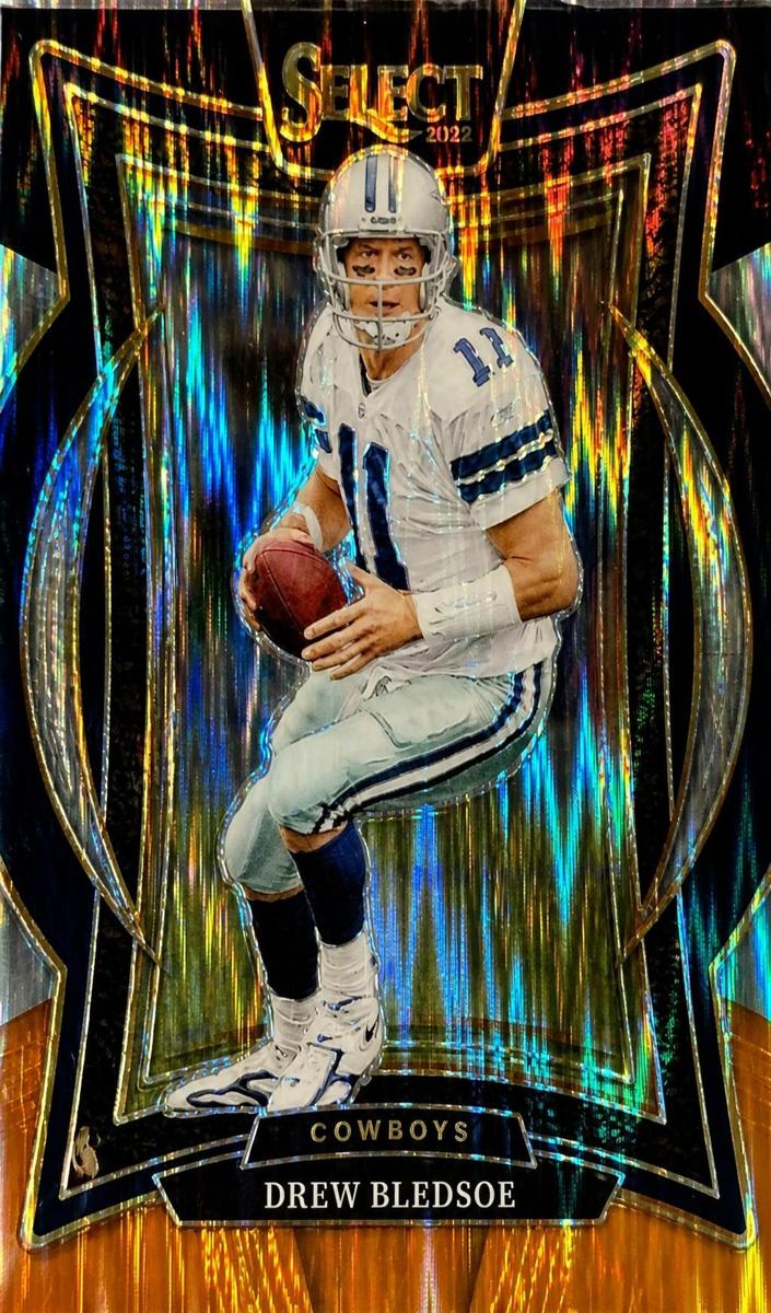 2024 Panini Select Football Black and Orange Shock Drew Bledsoe #53