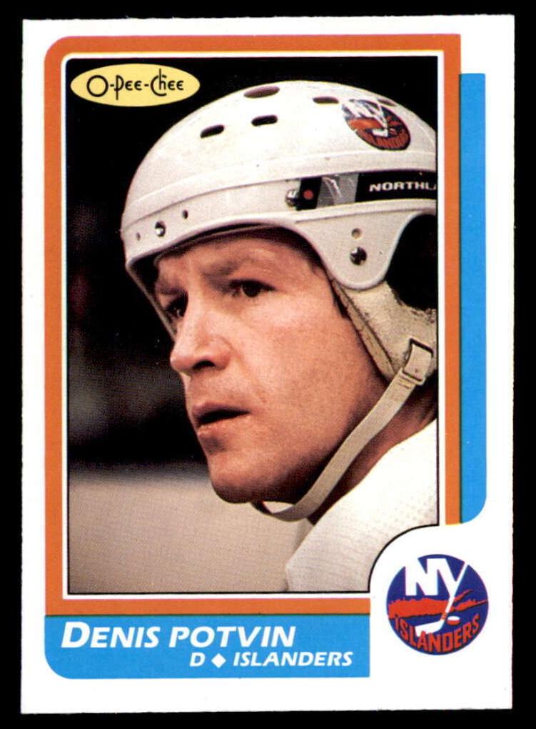1986 O-Pee-Chee Hockey Denis Potvin #129 PSA 9