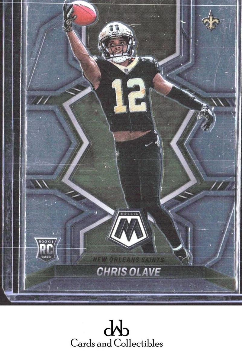 2022 Panini Mosaic Football Chris Olave #313 PSA 9