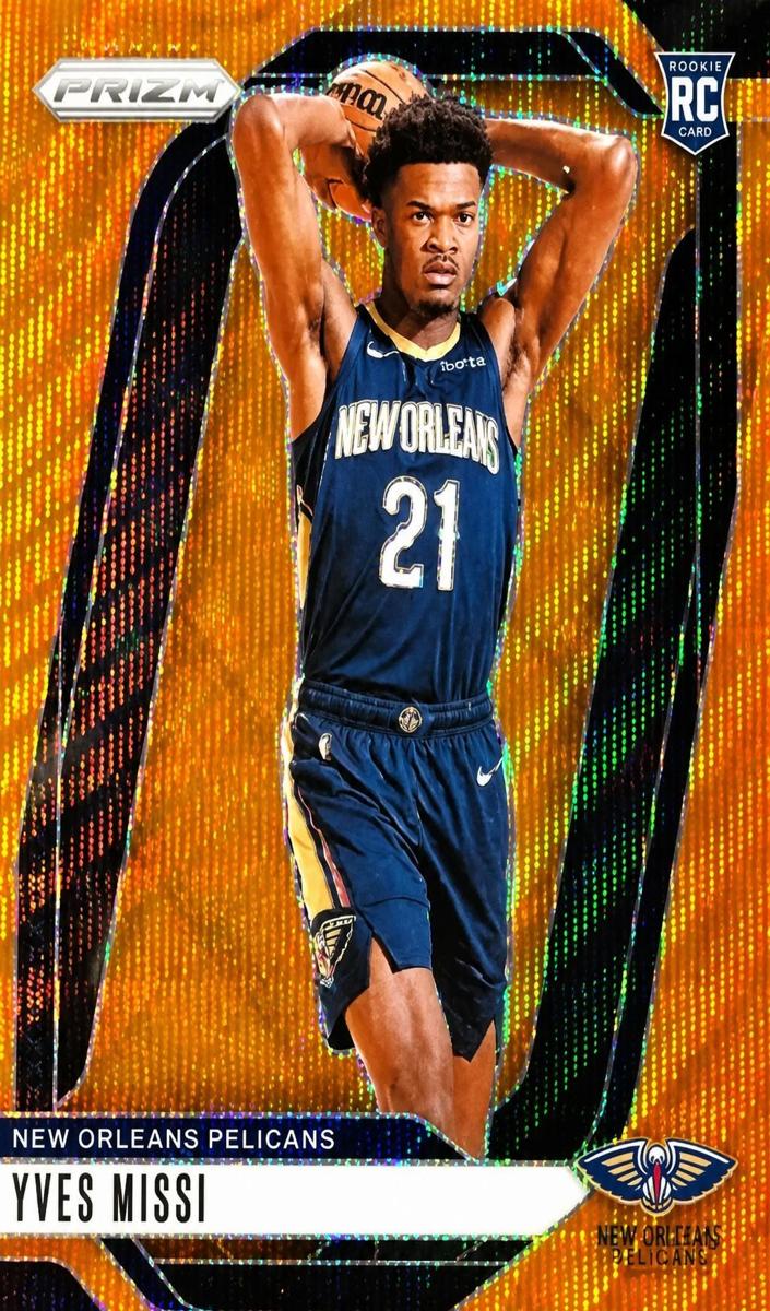2024 Panini Prizm Basketball Orange Wave Yves Missi #233