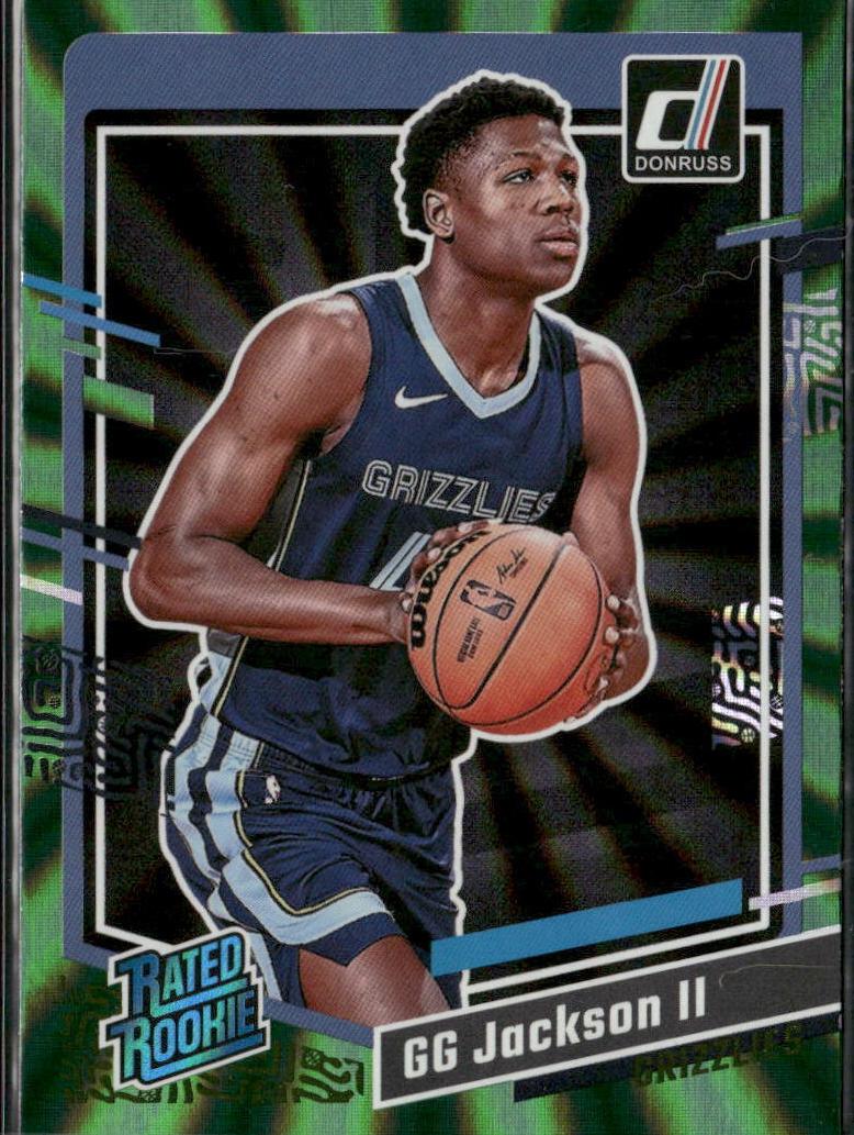2023 Panini Donruss Basketball Holo Green Laser GG Jackson II #232 PSA 9