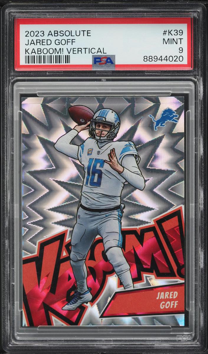 2023 Panini Absolute Football Jared Goff #K39 PSA 10