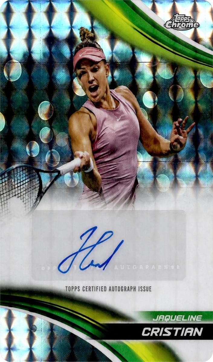 2025 Topps Chrome Tennis Geometric Refractor Jaqueline Cristian #CA-JCN