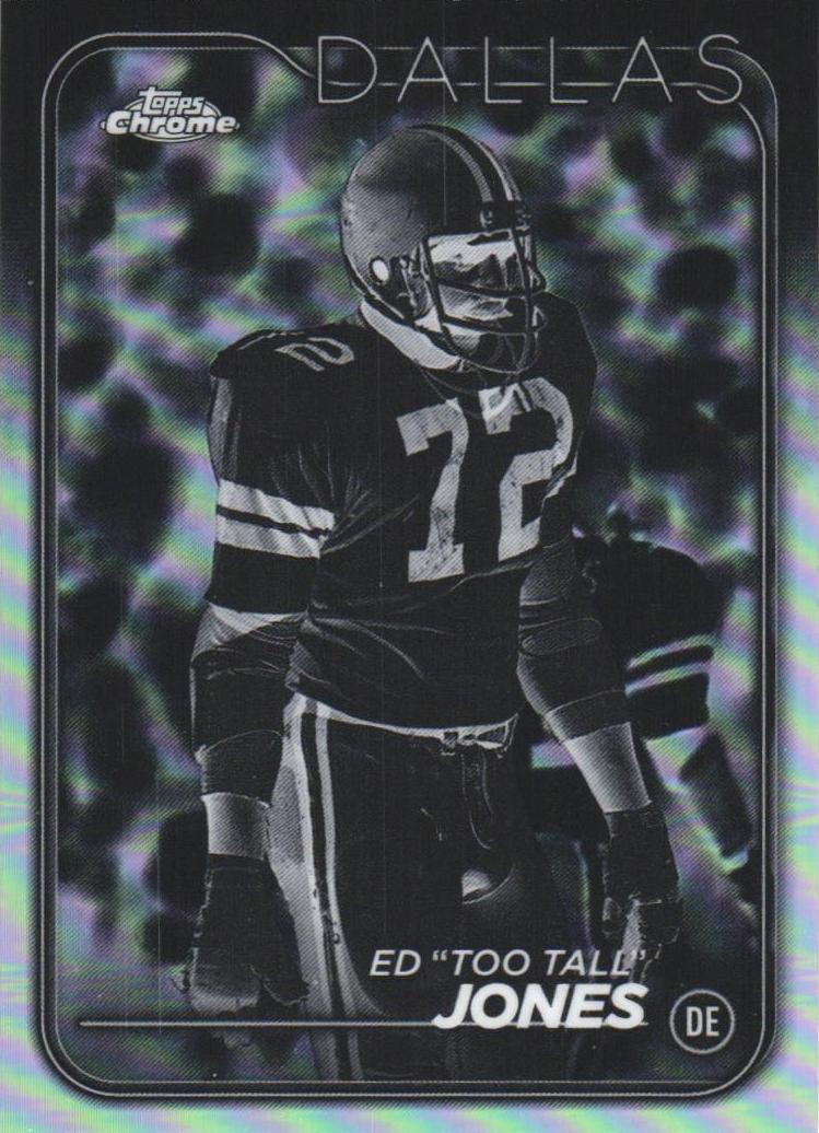 2024 Topps Chrome Football Negative Refractor Ed "Too Tall" Jones #49