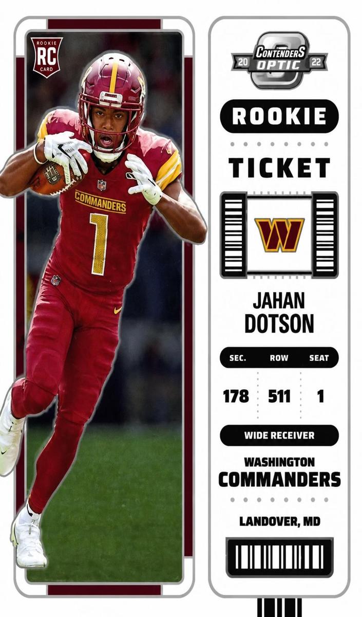 2022 Panini Contenders Optic Football Jahan Dotson #77