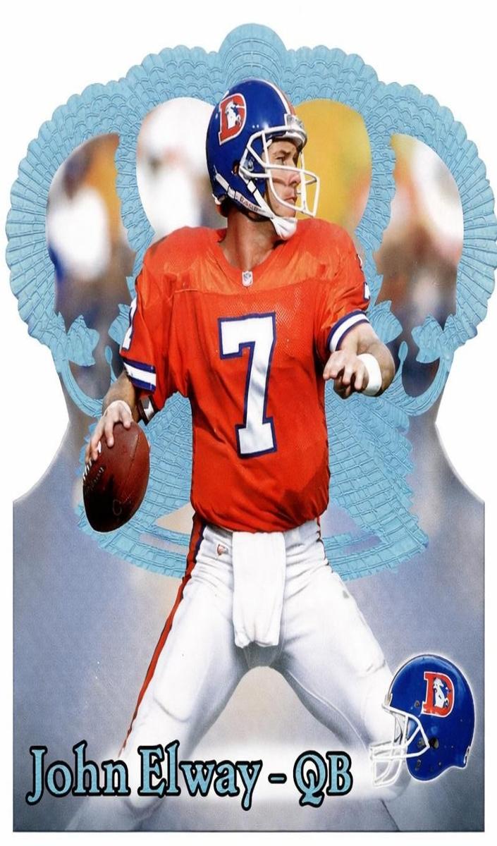 1995 Pacific Crown Royale Football Blue Holofoil John Elway #130 PSA 9