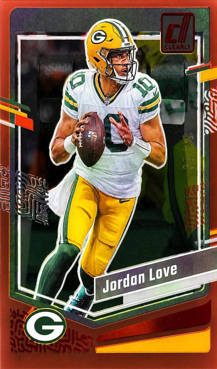 2023 Panini Clearly Donruss Football Red Jordan Love #19