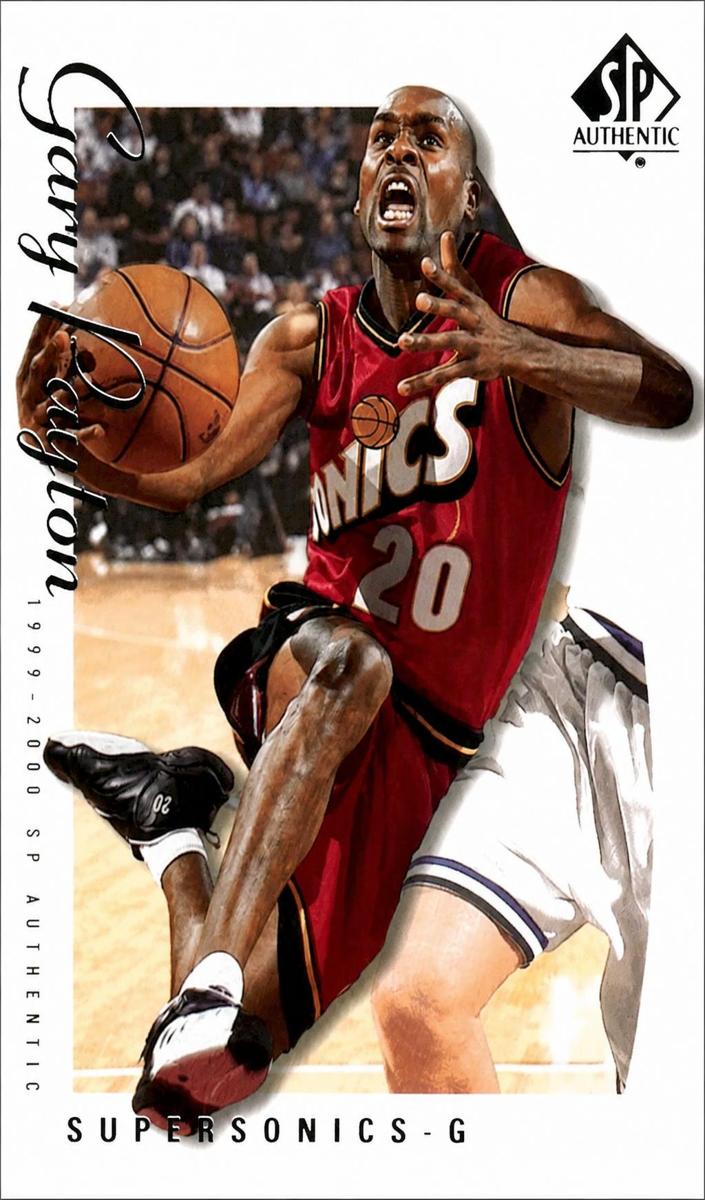 1999 SP Authentic Basketball Gary Payton #76 PSA 9