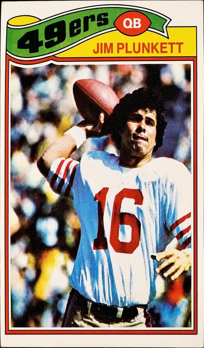 1977 Topps Mexican Football Jim Plunkett #331 PSA 4