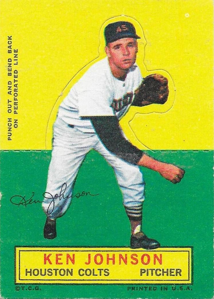 1964 Topps Stand-Up Baseball Ken Johnson #NNO PSA 7