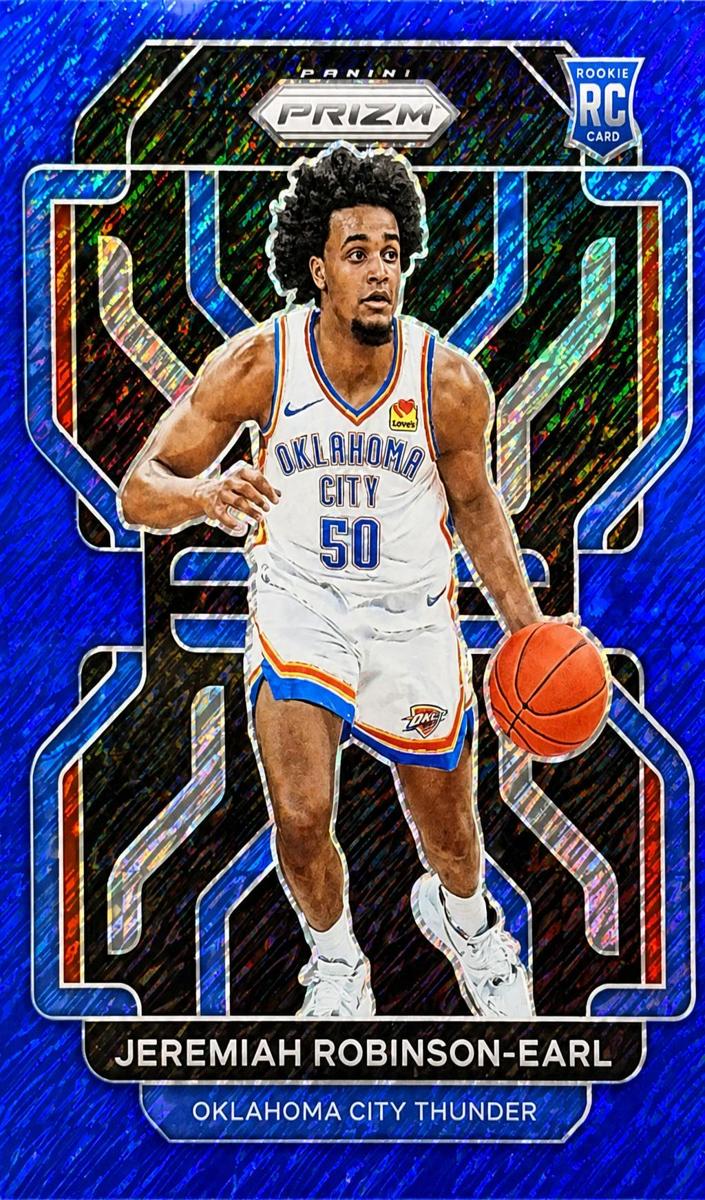 2021 Panini Prizm Basketball Blue Shimmer Jeremiah Robinson-Earl #319
