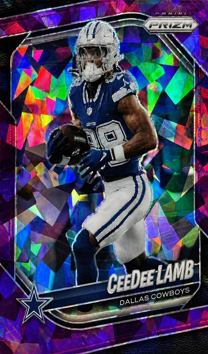 2025 Panini Prizm Football Purple Ice CeeDee Lamb #154