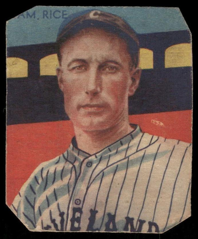 1934 R327 National Chicle Diamond Stars Baseball Sam Rice #32