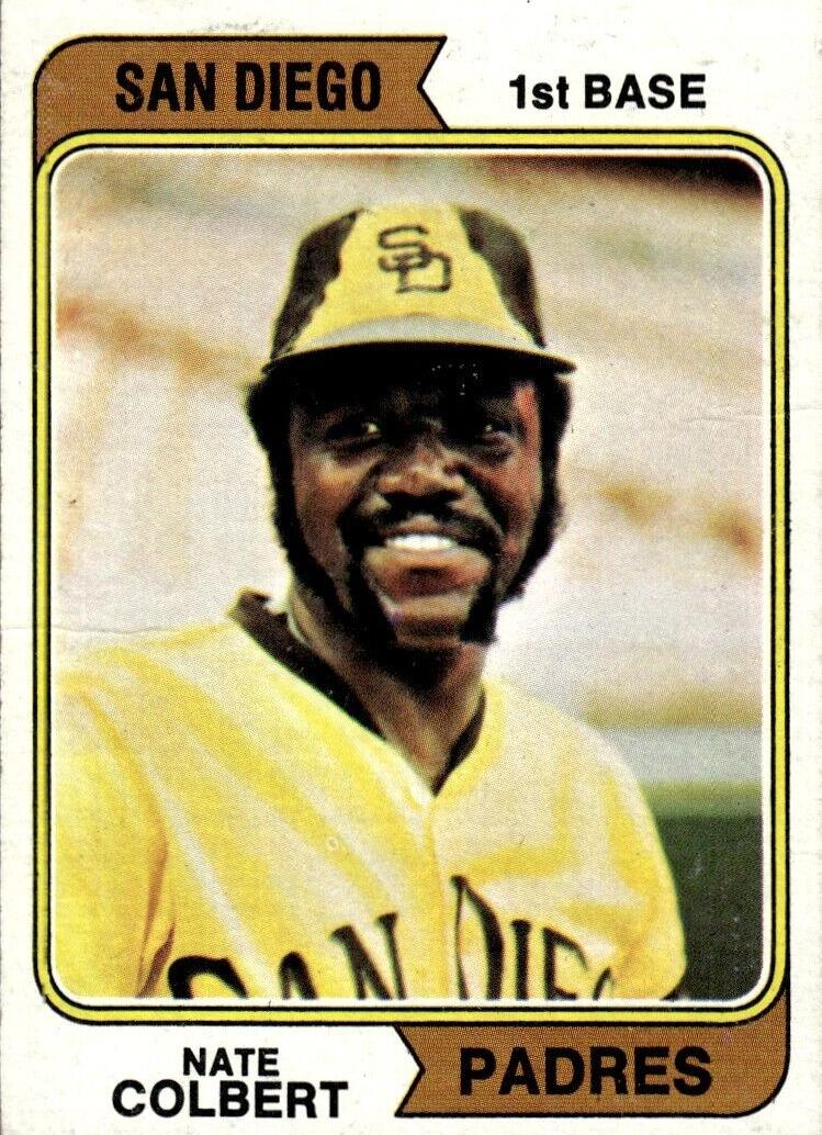1974 Topps Baseball San Diego Nate Colbert #125 PSA 6.5