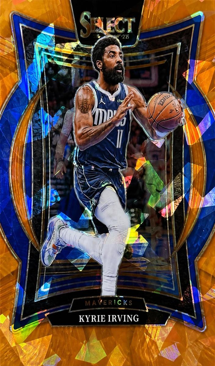 2024 Panini Select Basketball Orange Cracked Ice Kyrie Irving #46