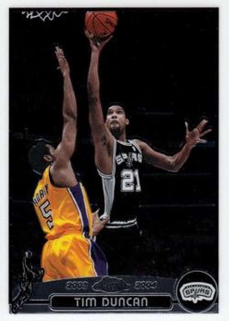 2003 Topps Chrome Basketball Tim Duncan #21